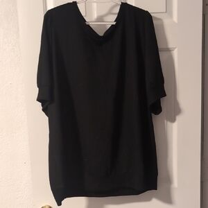 Torrid Black Short Sleeve Top With Star Details